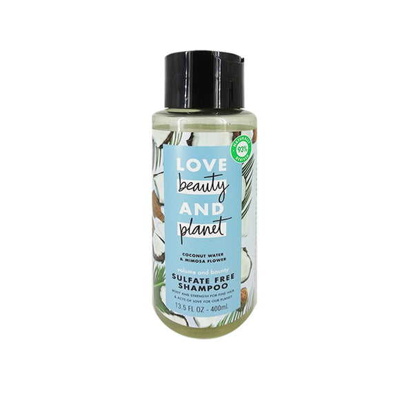 Shampoo Para Volumen Love Beauty and Planet Volume and Bounty Coconut Water & Mimosa Flower 400ml - Kokoro MX