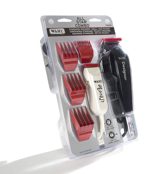 Combo Wahl All Star Negro y Blanco