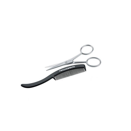 Tweezerman Moustache Scissors & Comb Tijeras y Peine para Bigote - Kokoro MX